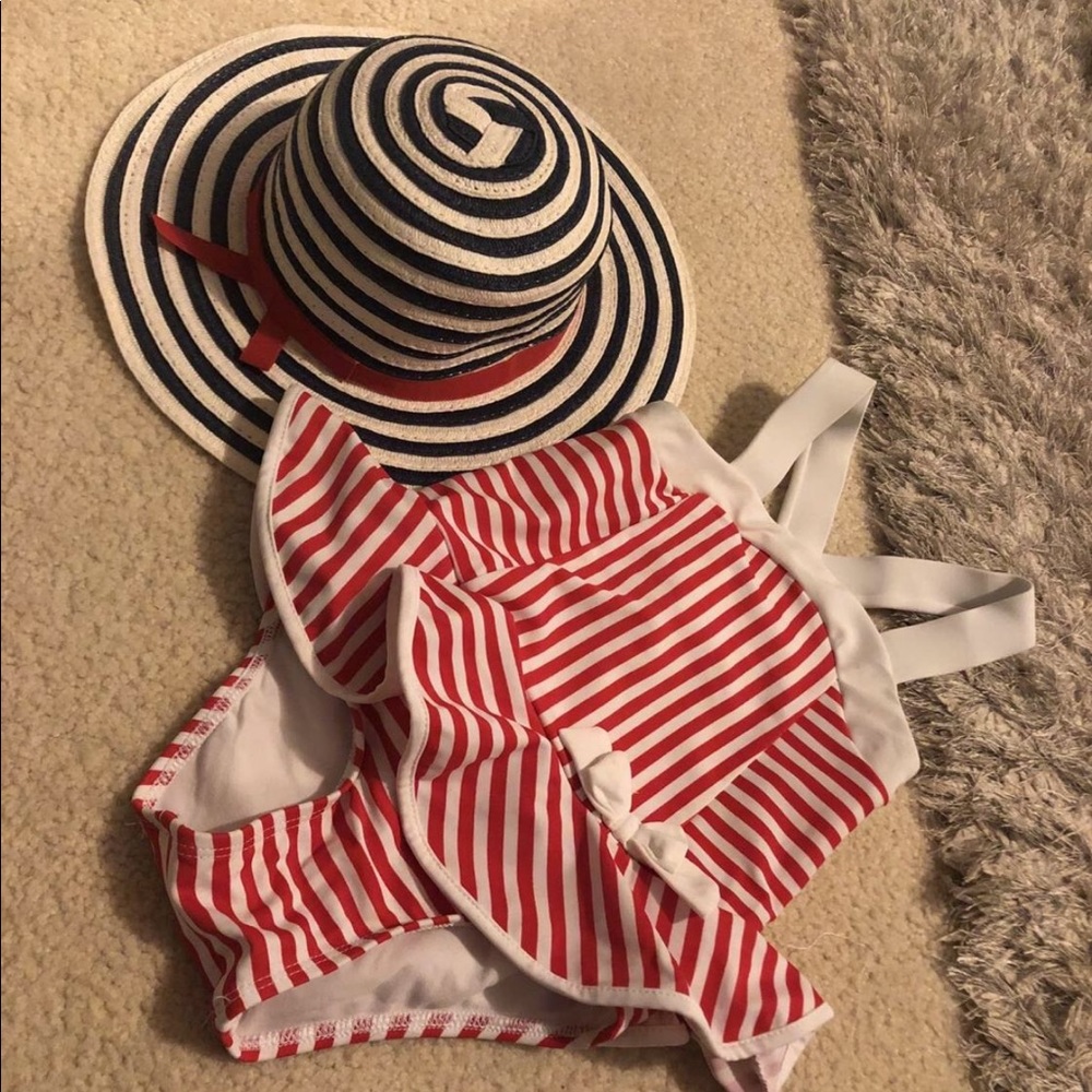 Genuine kids swimsuit & sunhat